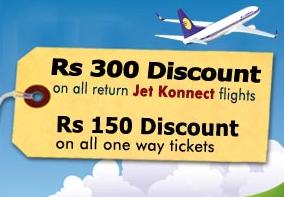 Jet Airways and Jet Konnect Flight Tickets