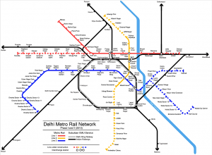 Delhi Metro Train Map