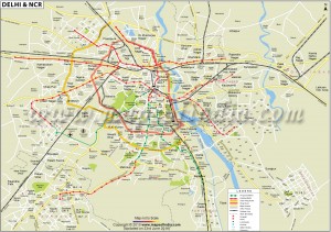 Map of Delhi