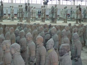 China terra cotta warriors in Xian
