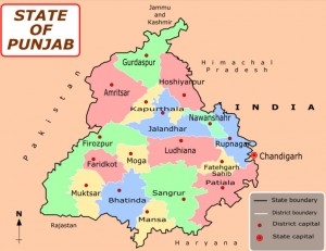 Punjab District Map
