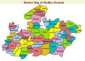 Madhya Pradesh District map Madhya Pradesh District map