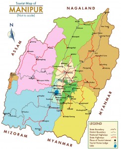 Tourist Map of Manipur Tourist Map of Manipur