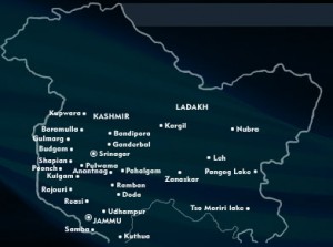 Location Map of Tourist Places in Jammu and Kashmir Location Map of Tourist Places in Jammu and Kashmir