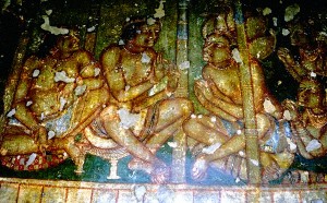AJANTA CAVE MURALS BODHISATTVA WITH ASPIRANTS