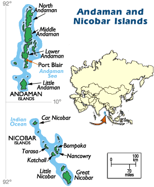 Andaman Nicobar Islands Map