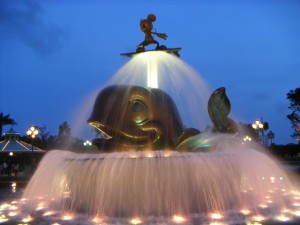 Hong Kong Disneyland Fountain