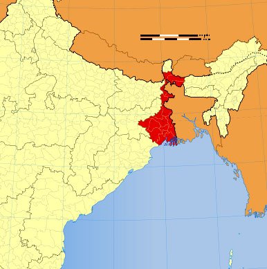 West Bengal Location