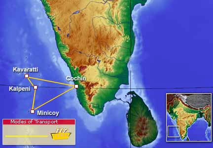 Modes of Transport to reach Lakshwadweep