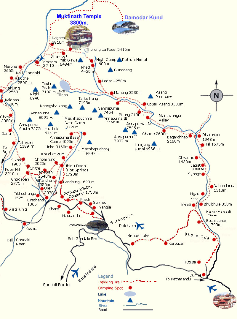 tourist map of north sikkim