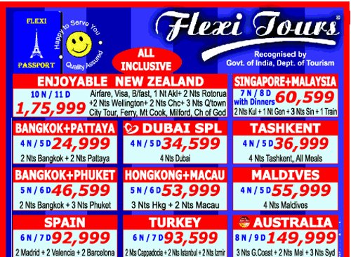 Flexi Tours International Travel Packages