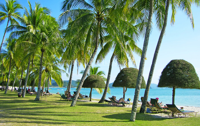 Cenang beach in Langkawi, Malaysia