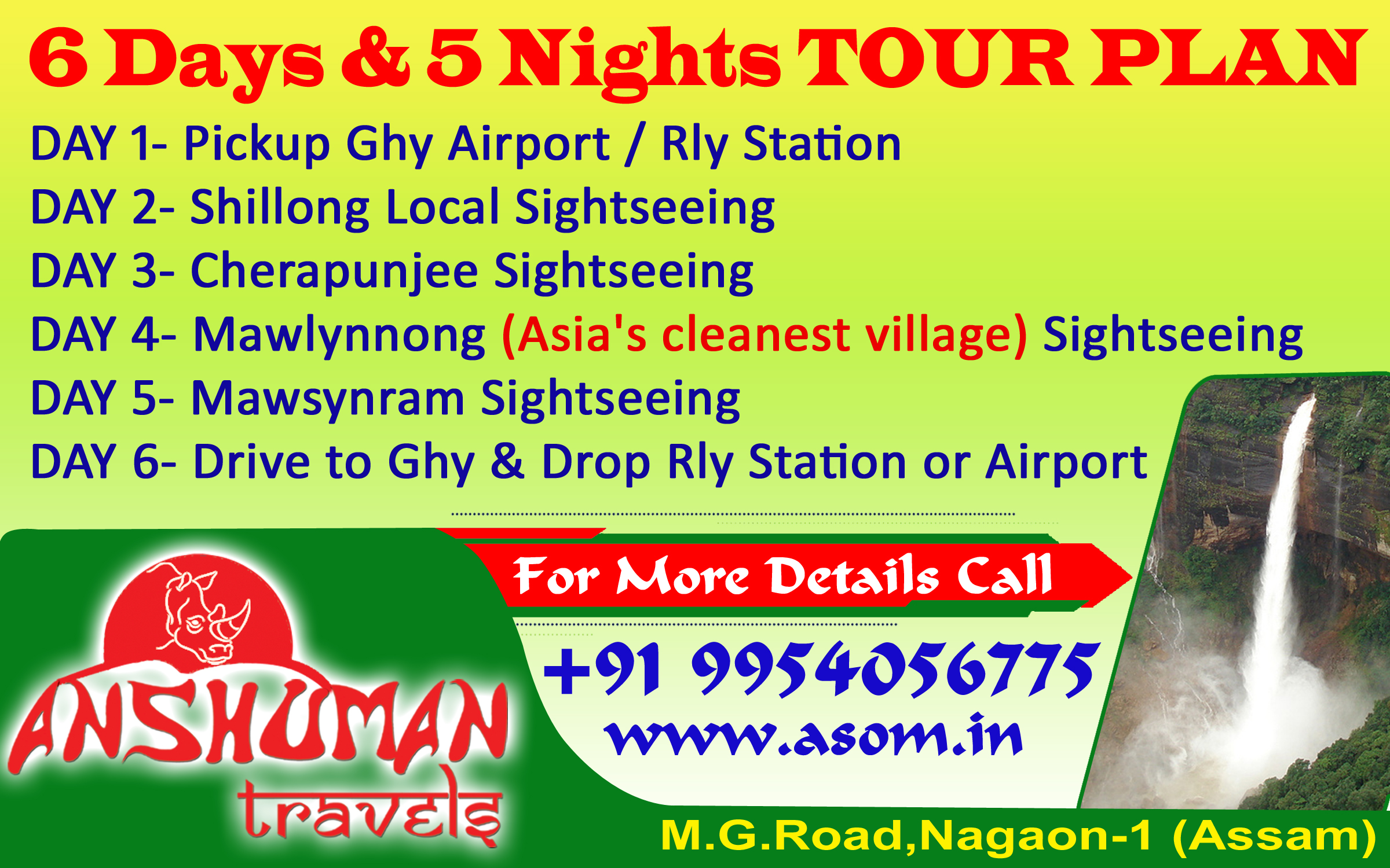 6D 5 SHILLONG cherapunjee