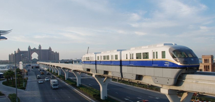 Jumeirah Palm Monorail ride