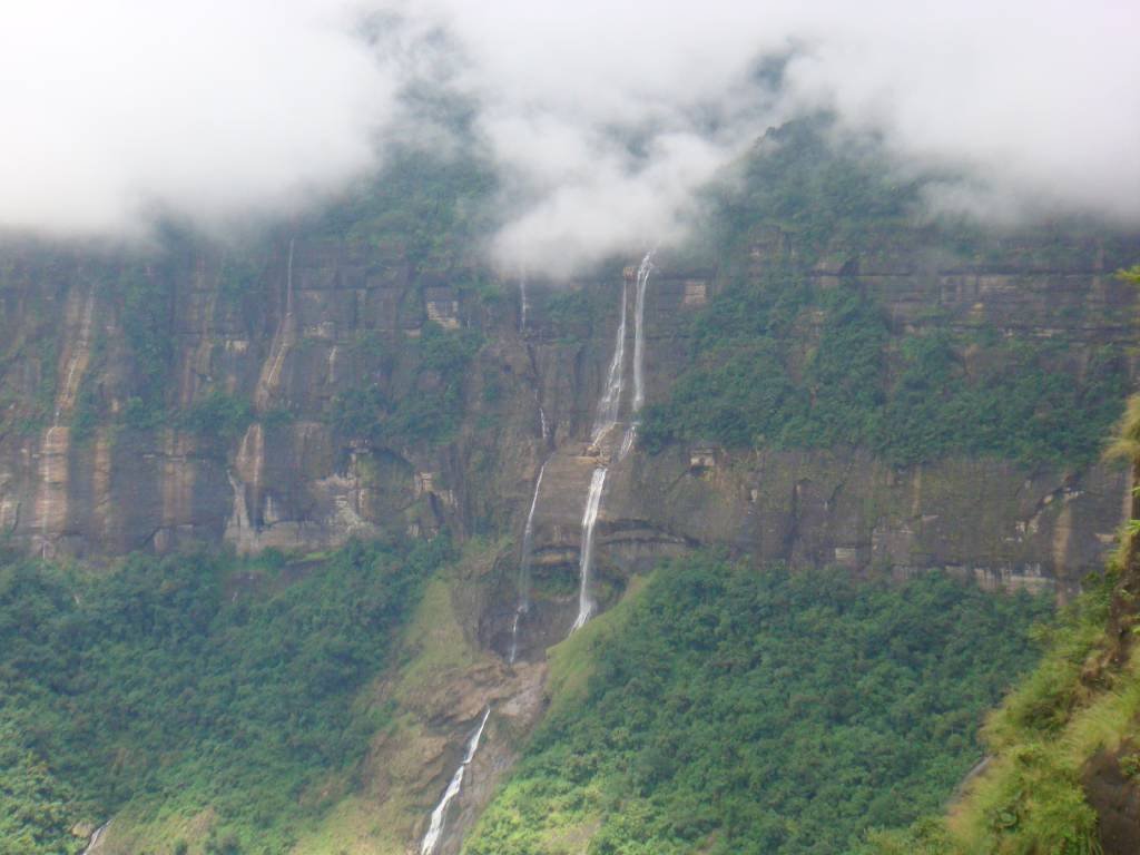 Nohkalikai Falls at Cherapunji