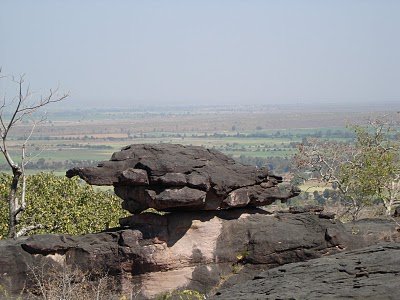 Tortoise rock formation at Bhimbetka